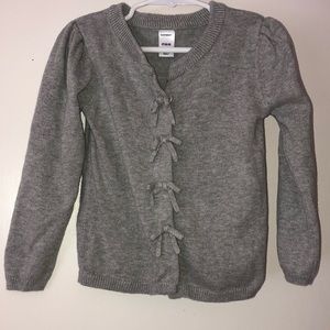 Old Navy Gurls Cardigan with bow accents size 4T